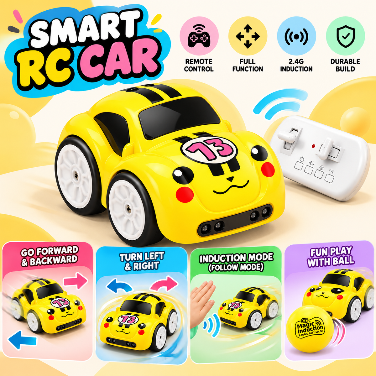 2.4G Electric Mini Remote & Induction Controlled Car
