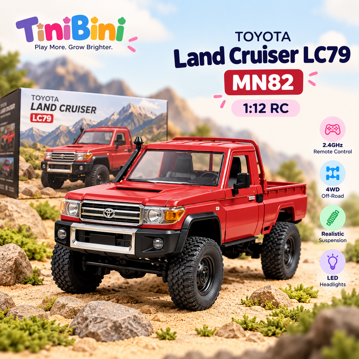 Toyota Land Cruiser LC79 1:12 RC Off-Road Truck